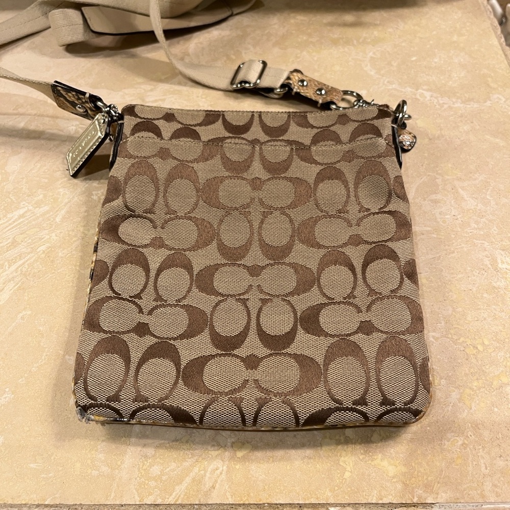 Coach Sutton Signature Python Crossbody - image 6